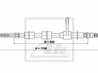 Cablu frana mana ALFA ROMEO 156 Sportwagon 932 ATE 24372700042 PieseDeTop