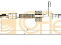 Cablu frana mana ALFA ROMEO 156 Sportwagon 932 COFLE 251.32