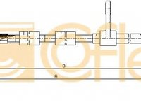 Cablu frana mana ALFA ROMEO 156 Sportwagon 932 COFLE 251.31