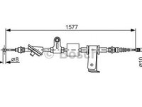 Cablu frana mana ALFA ROMEO BRERA 939 BOSCH 1987482286