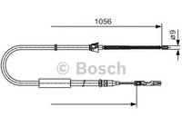 Cablu frana mana AUDI A2 8Z0 BOSCH 1987482125