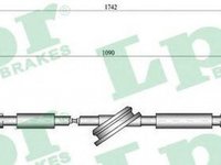 Cablu frana mana AUDI A3 8L1 LPR C0048B