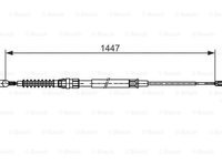 Cablu frana mana AUDI A3 8P1 BOSCH 1987482445