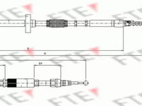 Cablu frana mana AUDI A4 8D2 B5 FTE FBS02069 PieseDeTop