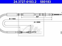 Cablu frana mana AUDI A4 Avant 8E5 B6 TEXTAR 44005700