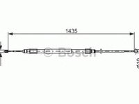 Cablu frana mana BMW 1 E81 BOSCH 1987477946