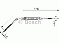 Cablu frana mana BMW 3 Compact E36 BOSCH 1987477689