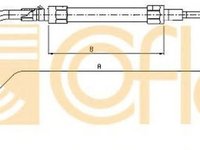 Cablu frana mana BMW 3 Compact E36 COFLE 10.4134