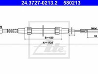 Cablu frana mana BMW 3 Touring E30 ATE 24372702132