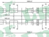 Cablu frana mana CHEVROLET CORSA combi LPR C0542B