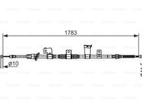 Cablu frana mana CITROEN C4 AIRCROSS BOSCH 1987482571