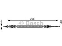 Cablu frana mana CITROEN C4 Grand Picasso I UA BOSCH 1987482000