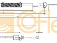 Cablu frana mana DACIA DUSTER COFLE 10.6895