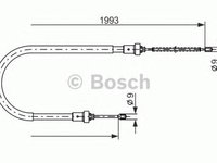 Cablu frana mana DACIA LOGAN MCV KS BOSCH 1987482233