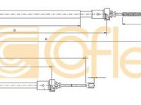 Cablu frana mana DACIA LOGAN MCV KS COFLE 10.689