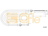 Cablu frana mana Dacia Sandero Cofle 106893, parte montare : stanga, dreapta, spate
