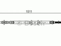 Cablu frana mana FIAT ALBEA 178 BOSCH 1987477968 PieseDeTop