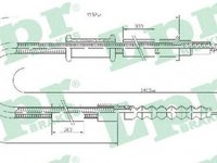 Cablu frana mana FIAT ALBEA 178 LPR C0599B