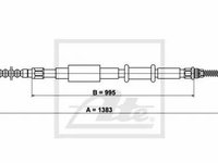 Cablu frana mana FIAT BRAVA 182 TEXTAR 44018800 PieseDeTop