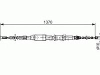 Cablu frana mana FIAT BRAVO I 182 BOSCH 1987477827