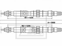 Cablu frana mana FIAT CROMA 154 ATE 24372705142 PieseDeTop