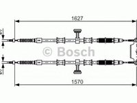 Cablu frana mana FIAT CROMA 194 BOSCH 1987482147