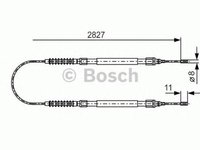 Cablu frana mana FIAT DUCATO bus 244 Z BOSCH 1987477263