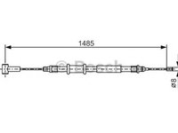 Cablu frana mana FIAT DUCATO caroserie 250 290 BOSCH 1987482214