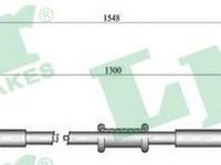 Cablu frana mana FIAT IDEA 350 LPR C0184B