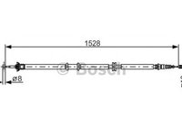 Cablu frana mana FIAT LINEA 323 BOSCH 1987482289