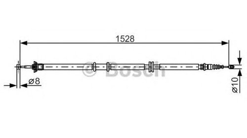 Cablu frana mana FIAT LINEA 323 BOSCH 1987482