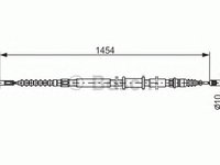 Cablu frana mana FIAT MAREA Weekend 185 BOSCH 1987482179