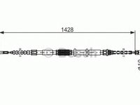 Cablu frana mana FIAT MAREA Weekend 185 BOSCH 1987477552