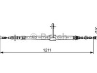 Cablu frana mana FIAT MULTIPLA 186 BOSCH 1987477558