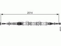 Cablu frana mana FIAT MULTIPLA 186 BOSCH 1987477557