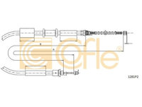 Cablu frana mana Fiat Punto (176) Cofle 1281P2, parte montare : stanga, spate