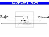 Cablu frana mana Fiat Punto (188), Ate 24372705382, parte montare : Spate