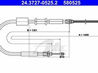 Cablu frana mana FIAT PUNTO Van 176L TEXTAR 44017800