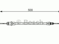 Cablu frana mana FIAT SCUDO Combinato 220P BOSCH 1987477565 PieseDeTop
