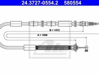 Cablu frana mana FIAT STILO 192 TEXTAR 44021200