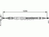 Cablu frana mana FIAT ULYSSE 179AX BOSCH 1987482235