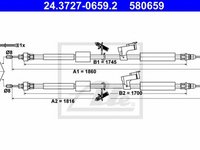 Cablu frana mana FORD FOCUS C-MAX ATE 24372706592