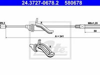 Cablu frana mana FORD FOCUS C-MAX ATE 24372706782