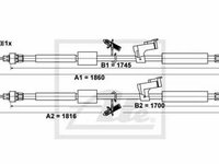 Cablu frana mana FORD FOCUS C-MAX TEXTAR 44047900 PieseDeTop