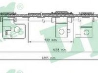 Cablu frana mana HONDA ACCORD V Aerodeck CE LPR C0309B