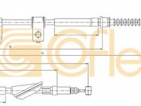 Cablu frana mana HONDA ACCORD VI CG CK COFLE 17.4211