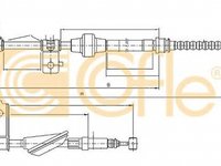 Cablu frana mana HONDA CIVIC VI Fastback MA MB COFLE 10.5233