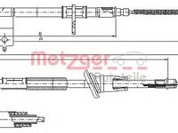 Cablu frana mana HYUNDAI ACCENT limuzina X3- METZGER 17.2511