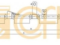 Cablu frana mana HYUNDAI SANTA F II CM COFLE 17.2567