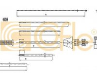 Cablu frana mana IVECO DAILY III caroserie inchisa combi COFLE 12.372